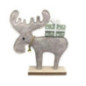 Renne avec cadeau et cloche deco