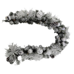 Guirlande enneigee led avec boul