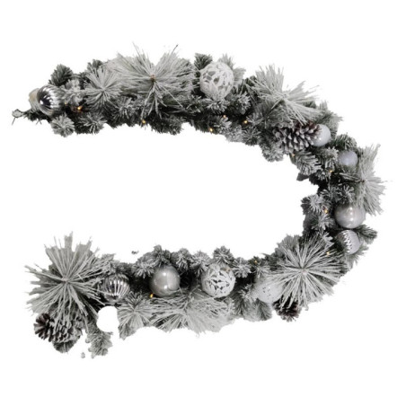 Guirlande enneigee led avec boul