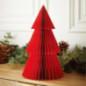 Sapin en papier rouge h30cm