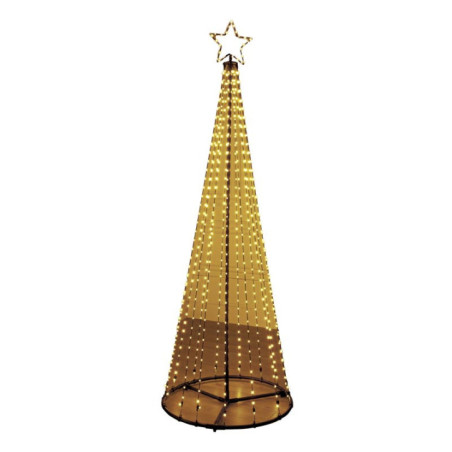 Sapin en led blanc chaud h210cm