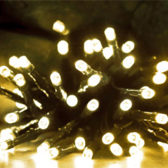 Guirlande 60 led solaire blanc c