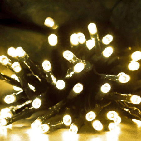 Guirlande 60 led solaire blanc c