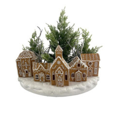 Village pain d'epices et sapins