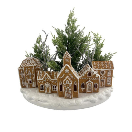 Village pain d'epices et sapins