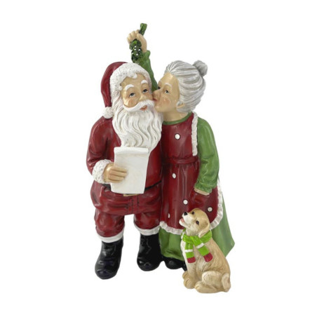 Mr et mme pere noel h25.5cm
