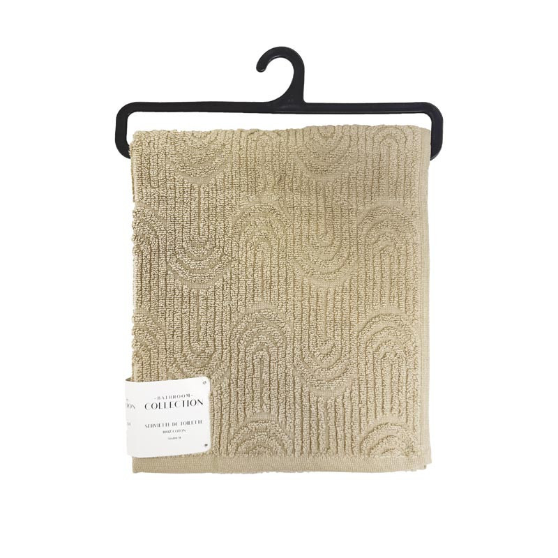 Serviette toilette 50x80 taupe a