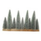 Sapin enneige sur socle 28cm