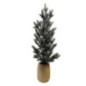Sapin enneigne 58cm en pot en bo