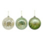 Pack de 3 boules 15cm forest