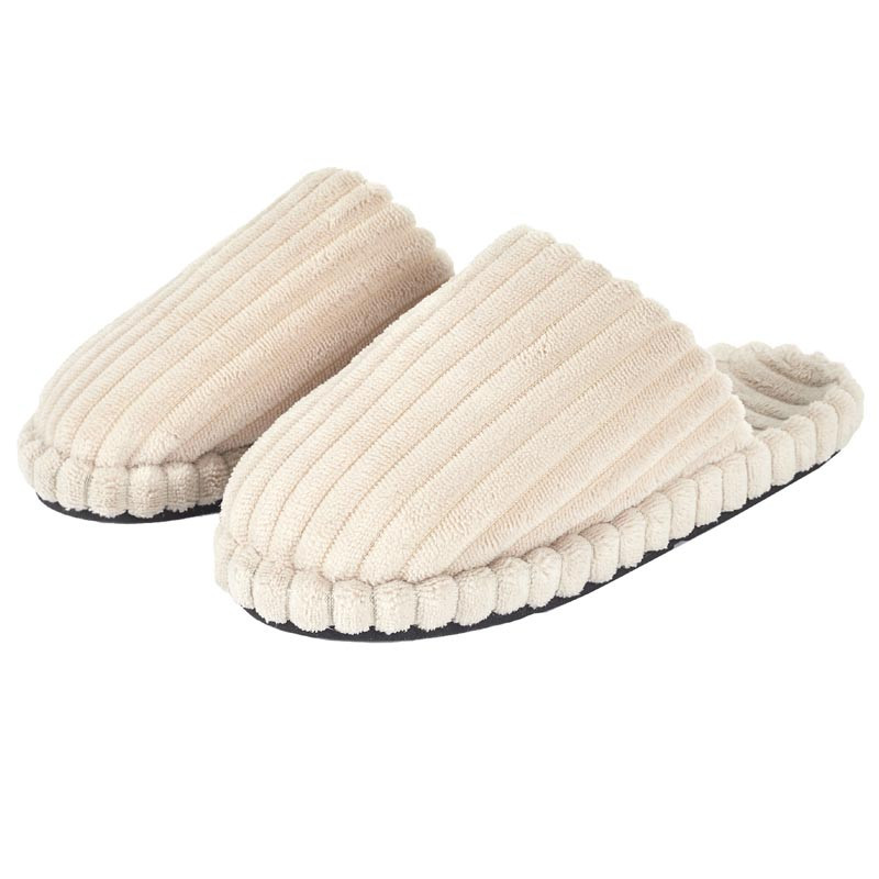 Chaussons grosses cotes velours