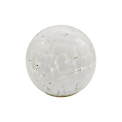 Lampe boule led ecailles blanc