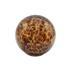 Lampe boule led ecailles marron