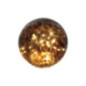 Lampe boule led ecailles marron