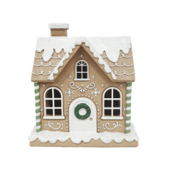 Maison pain d'epices led couronn