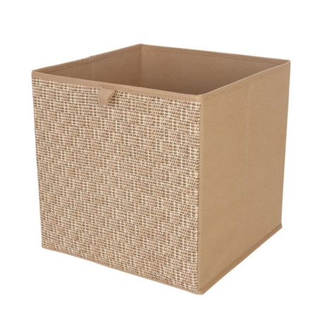 Cube de rangement effet osier