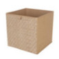 Cube de rangement effet osier