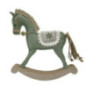 Cheval a bascule vert sauge cloc