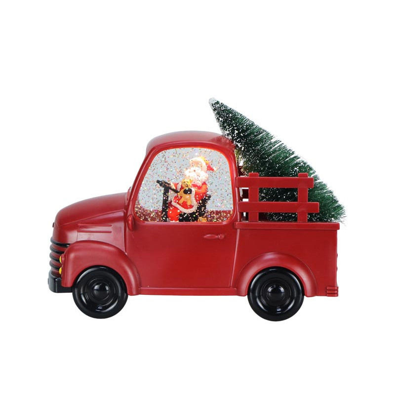 Camion de pere noel avec sapin g