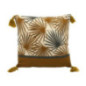 Coussin lushy pompons 40x40cm