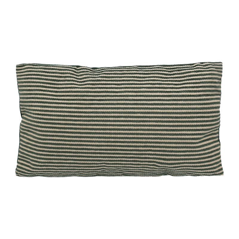 Coussin chenille 30x50cm vert