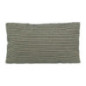Coussin chenille 30x50cm vert