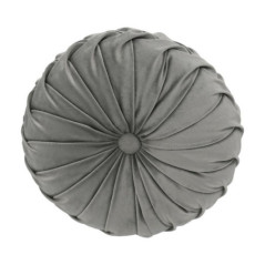 Coussin geo velours 30x50cm gris