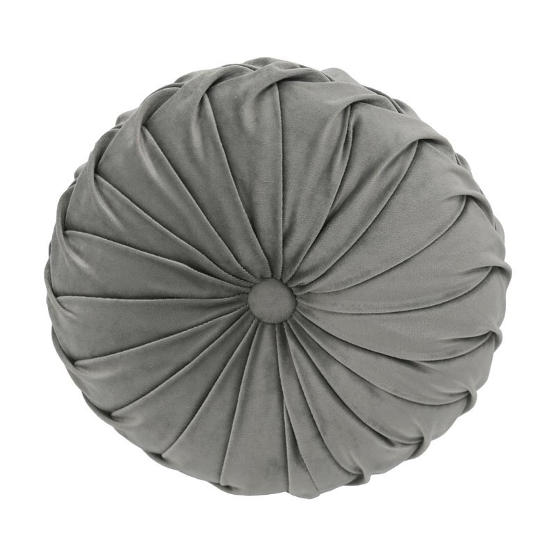 Coussin geo velours 30x50cm gris