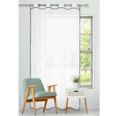 Voile oeillets noka 140x240cm bl