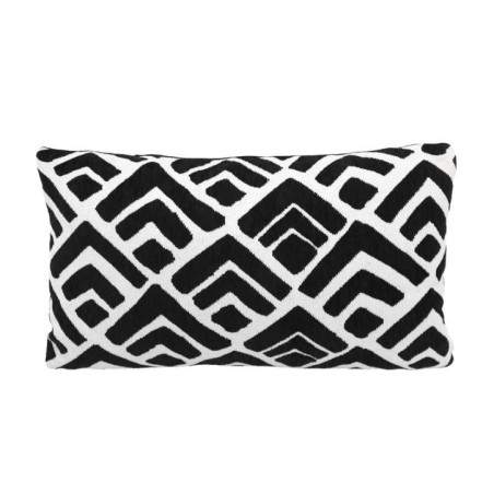 Coussin geo 30x50cm noir