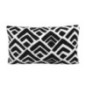 Coussin geo 30x50cm noir