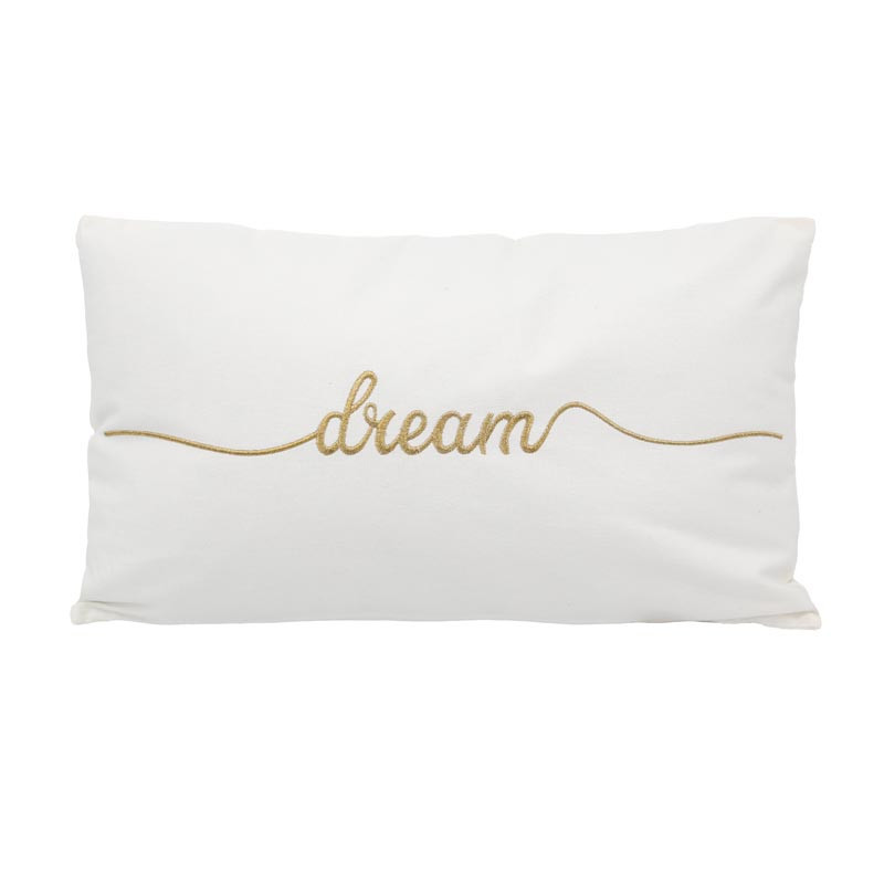 Coussin dream 30x50cm blanc