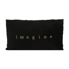 Coussin romantic 30x50 noir