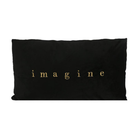 Coussin romantic 30x50 noir