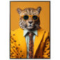 Cadre image leopard 50x70cm