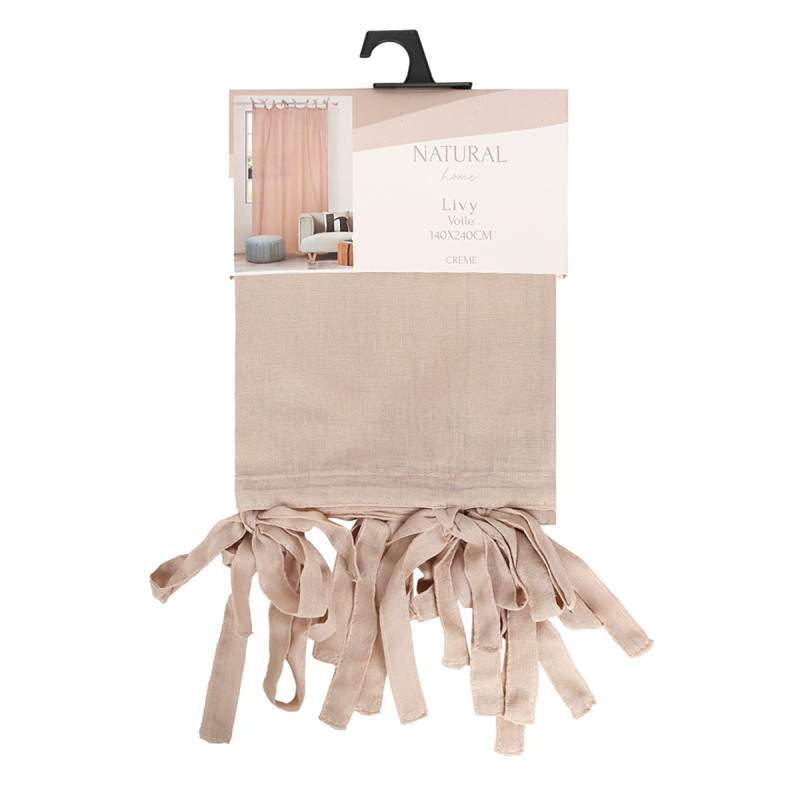 Voilage a noeuds livy 140x240cm