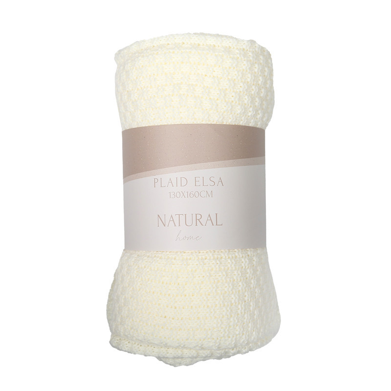 Plaid elsa 130x160cm creme