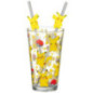 Set verre + 2 pailles pokemon