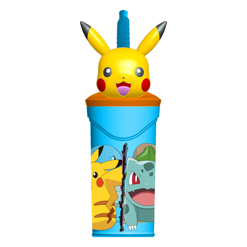 Gobelet paille figurine pokemon