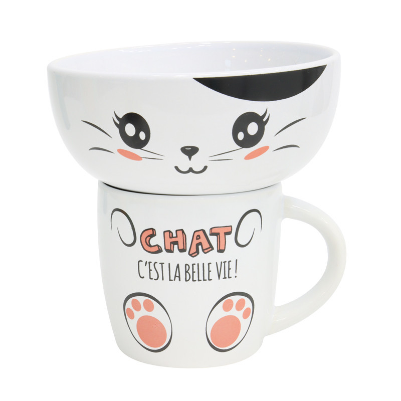 Mug et bol kawaii