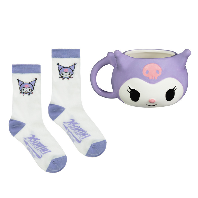 Set mug 3d et chaussettes kuromi