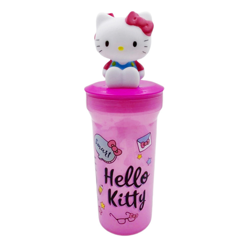 Gobelet paille avec figurine 3d