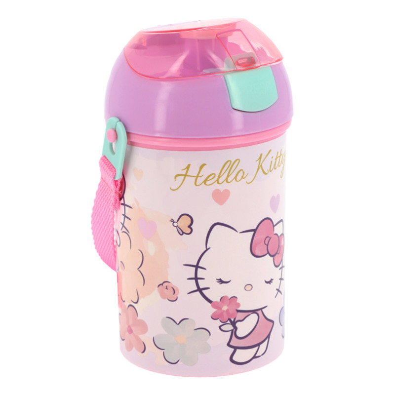 Gourde avec sangle hello kitty