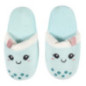 Chaussons beige/bleu kawaii