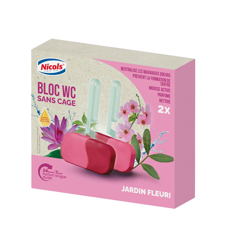 Blocs wc  x2 jardin fleuris