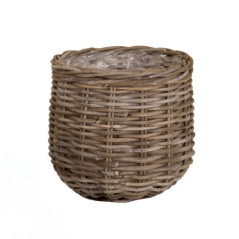 Pot osier evi cauldron o35h33cm