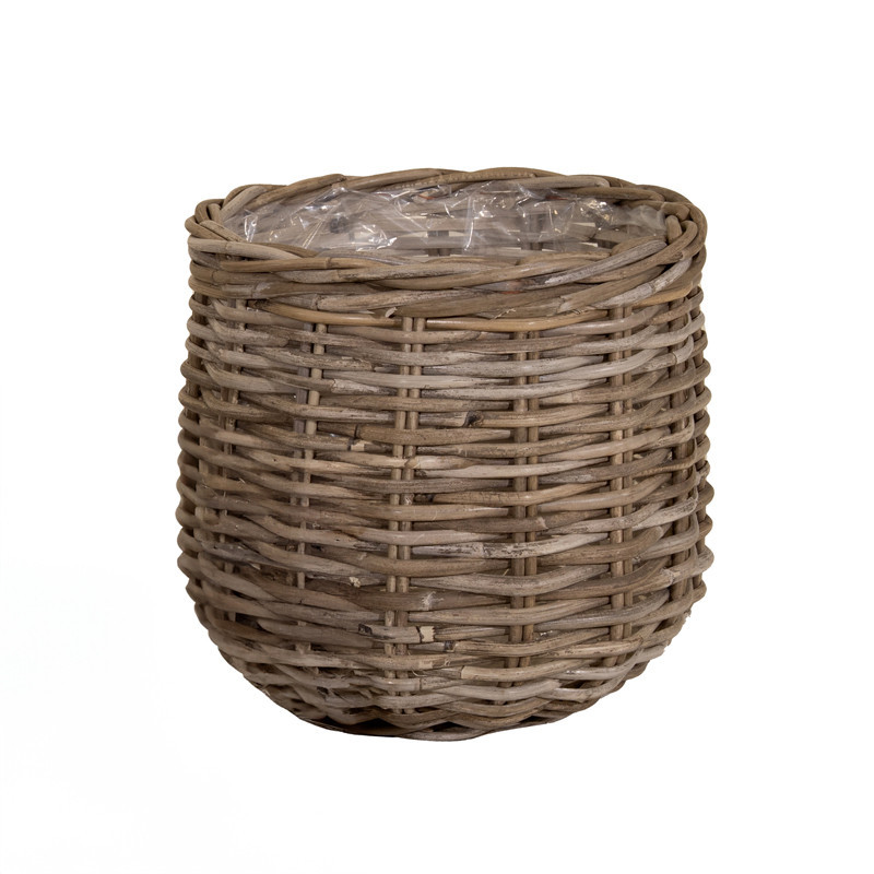 Pot osier evi cauldron o35h33cm