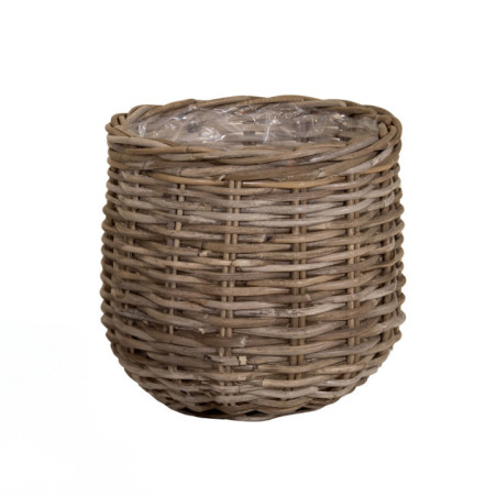 Pot osier evi cauldron o35h33cm