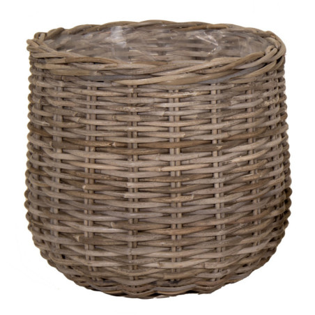 Pot osier evi cauldron o44h40cm