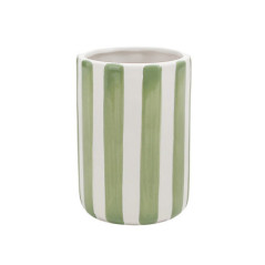 Gobelet a rayures vert
